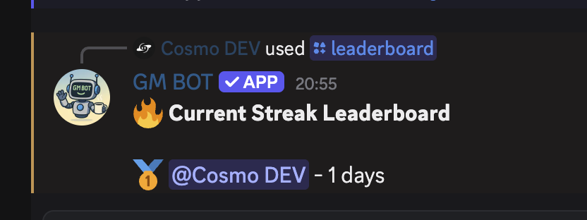 Leaderboard Command